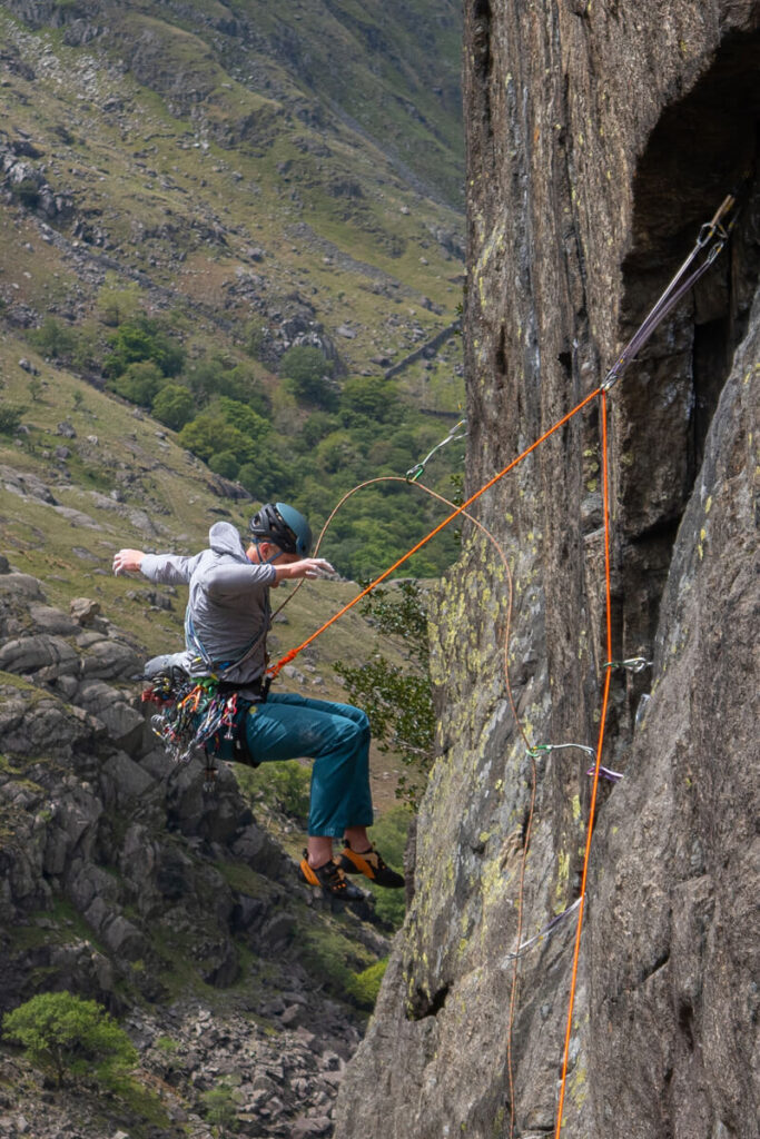 Falling on trad gear & mental coaching workshops in North Wales
