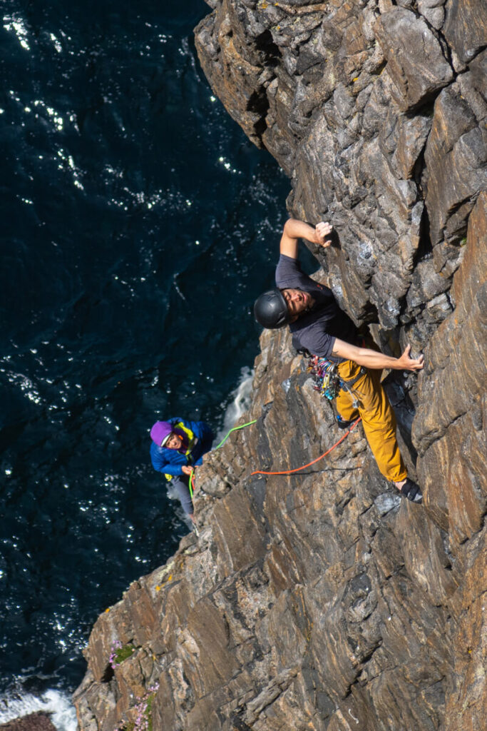 Rock improver trad climbing courses in North Wales push your trad skills